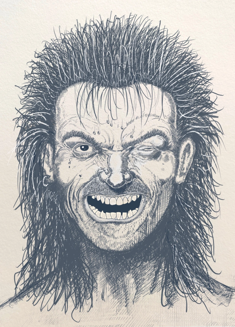 Slaine (2000AD) unfinished sketch